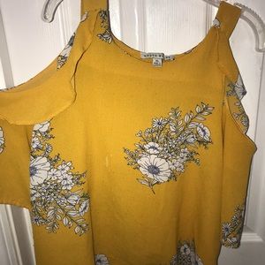 Cold shoulder dressy shirt